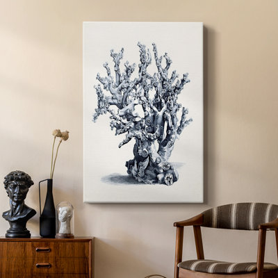 Bleu antique corail II - galerie Cavas sur mesure