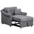 Praro Chenille 3-in-1 Convertible Sleeper Chair with Adjustable Backrest & Wheels-1568290