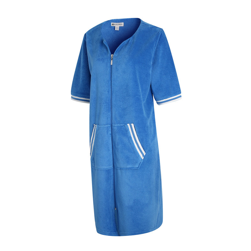 Peignoir thaïlandais fille / femme + mi-mollet avec poches, XXL