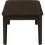 Ensemble de 3 tables basses et tables de bout Amaro brun foncé (table incluse seulement)
