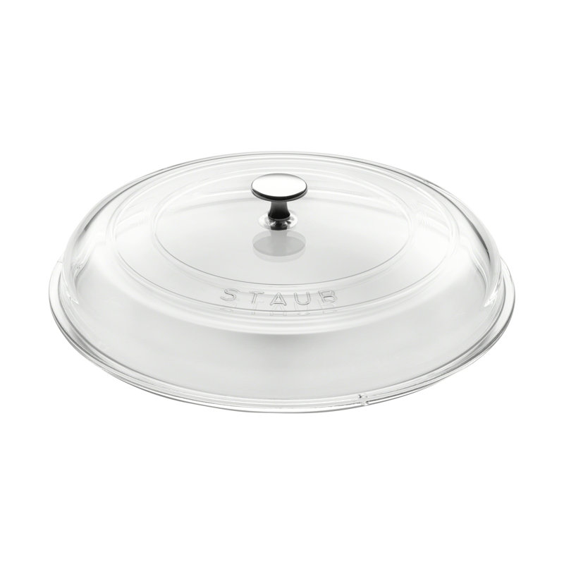 12" Clear Domed Glass Lid for Cookware