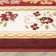 Tapis polypropylenered/beige tissé à la machine Harbert