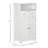 Freestanding Small Storage Cabinet with Two Drawers and Adjustable Shelf