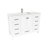 Anvay 48 in. Single Sink Freestanding Bathroom Vanity in Matte White with Carrara Quartz Top-693936826-691918557