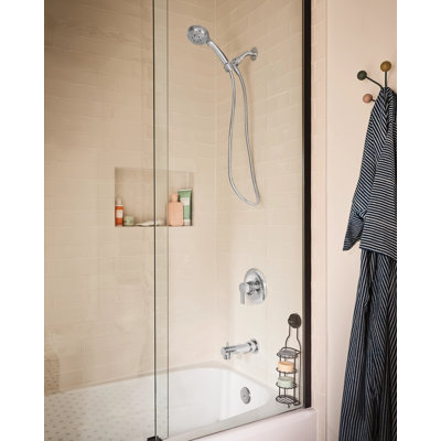 Baignoire / douche à poignée simple avec douchette Meena, valve incluse