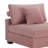 Milbrey Upholstered Pink Corduroy Armless Accent Chair with Pillow Back and Solid Wood Legs-595439999-595439994