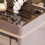 47.24"Modern minimalist grey jewelry display cabinet and storage cabinet