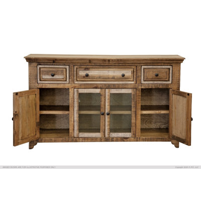 Console en bois massif 68,25 po Azalyn