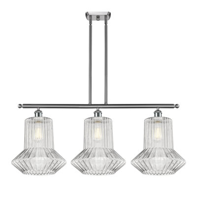 Perri 3 - Light Antique Brass Kitchen Island Pendant