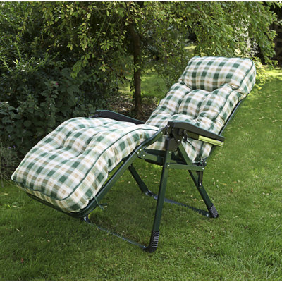 Lina 69cm Long Reclining Single Chaise with Cushions