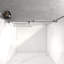 Porte de douche coulissante double sans cadre-127317967
