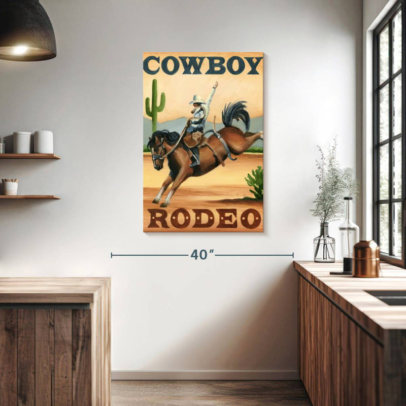 Lelar Cowboy Rodeo, H 39 po x l 26 po