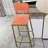  Bar table and chairs three piece set, frame, sponge made seat cushions and backrests, bar table with storage function-1297698843