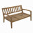 2-Piece Outdoor Gray Acacia Wood Conversation Set - Loveseat & Coffee Table With Blue Water-Resistant Cushions, 350Lbs Capacity For Patio, Deck & Backyard-1990946164
