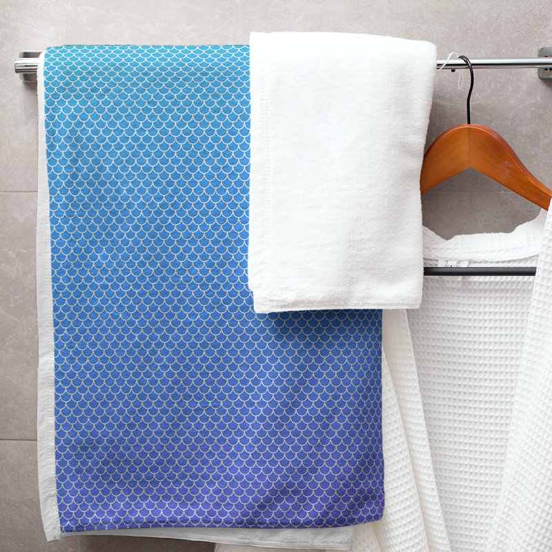 Serviette de bain katelyn elizabeth sirène balances, Dégradé paon
