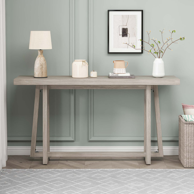 59.84" Rectangular Console Table, Gray