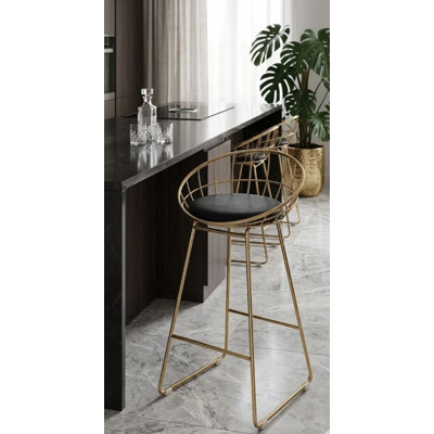 Tabouret de comptoir en métal Tokio