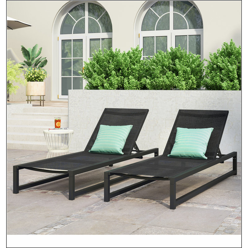 Méridienne VENISE CHAISE, Noir
