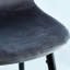 Tabouret de bar 30 po en velours (de 2) - Chaise à hauteur de comptoir avec dossier, pieds et repose-pieds en métal, installation facile, bleu pour cuisine moderne, 2 pièces et assemblage,
