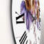 Mauve Wildflowers IV - Horloge murale traditionnelle-60187713