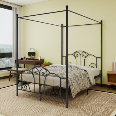 Four-poster Canopy Bed Frame