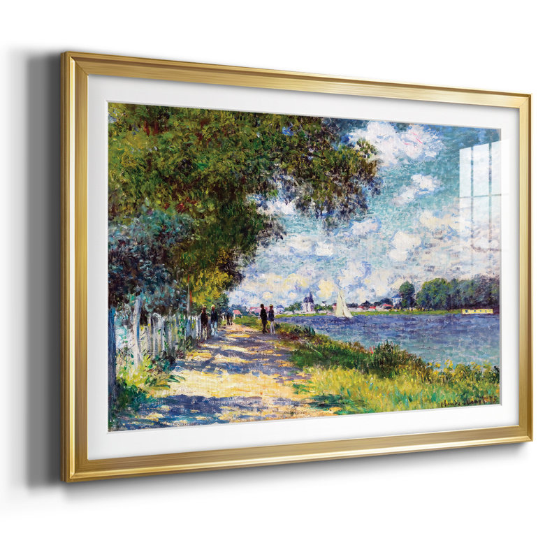 La seine à Argenteuil, 1875, Or, H 27 po x l 39 po x P 1,5 po