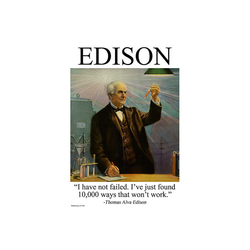 « edison », affiche rétro