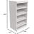 Modular Stackable Shoe Shelf Unit With Adjustable Angled Shelves And Decorative Trim For Closet Organization