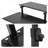 Standing Black Computer Desk 27” With Casters