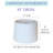 White Linen Hardback Drum Lampshade, 9" Top-1845794947