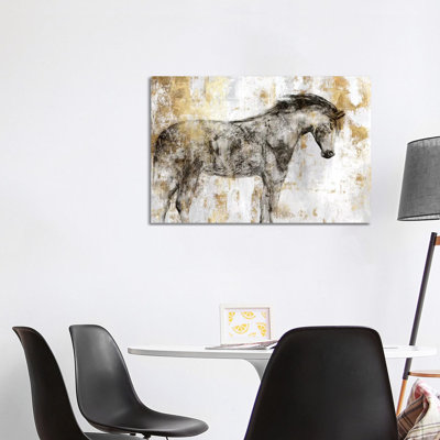 Equestrian Gold I - Wrapped Canvas Print