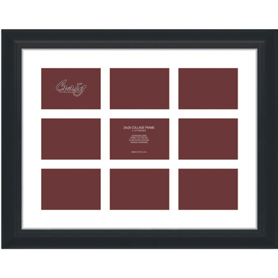 Bednarz Black Matte Picture Frame with Mat