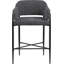 Tabouret de comptoir en tissu Sylas-1433604252