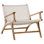 Calvin Teak Upholstered Occasional Chair