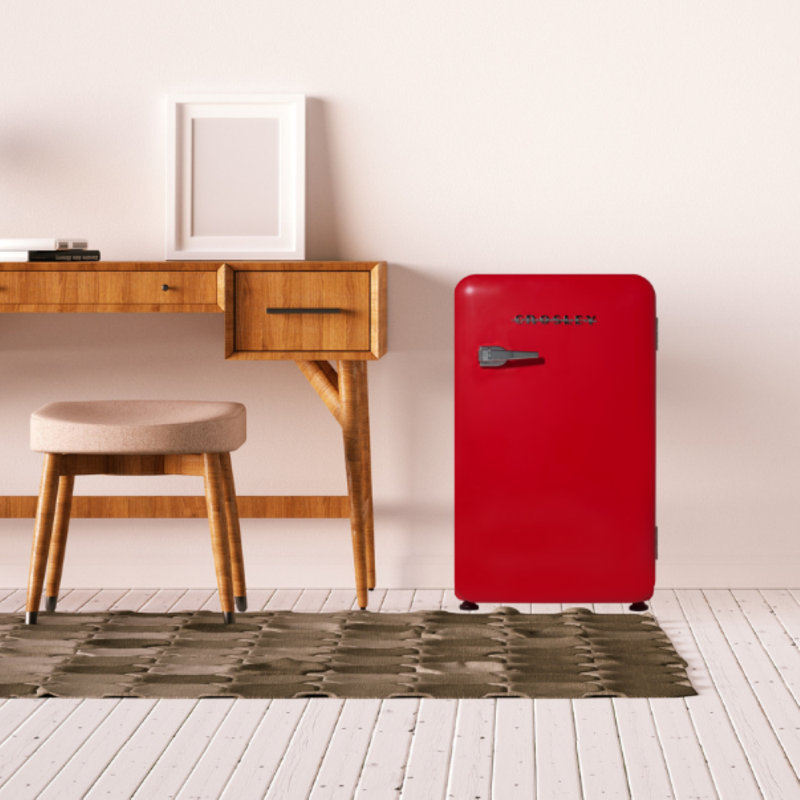 Crosley 3.2 Cuft 1-door Retro Compact Refrigerator, Red