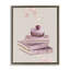 Cerise Macaron sur cadre flottant pile de livres, design par Jesse Keith-861248364-861248371