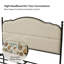 Lit plateforme tapissier Alaja-1405503722