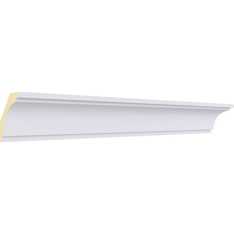 ÉCHANTILLON - Moulure couronnée en cèdre classique Endurathane, H 2 3/8 po x P 2 3/8 po x P 3 3/8 po x L 12 po, apprêtée