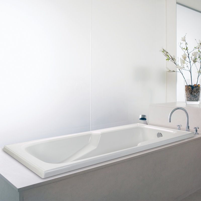 Baignoire encastrée 70,75 po MTI Solutions, Blanc
