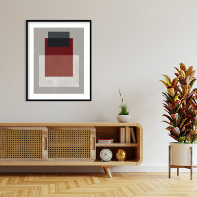 Overlapping geometry 8 by Willaim Wood Framed Wall Art Print