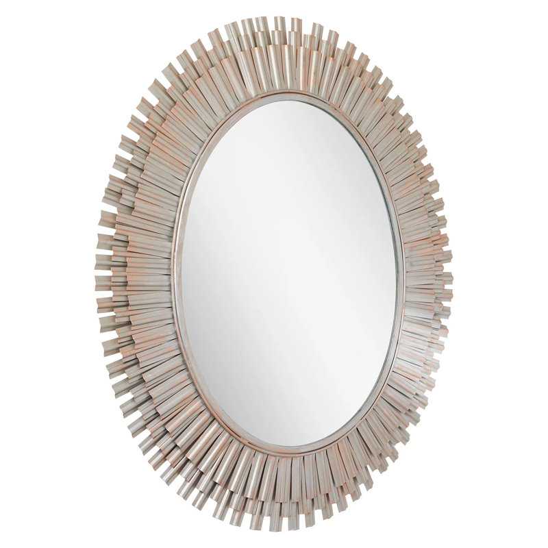 Miroir de salle de bain Rubidoux, Thermolaqué argent