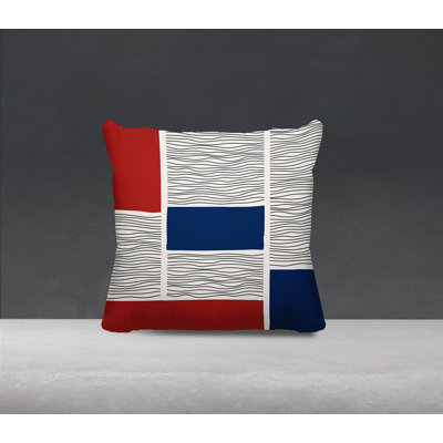 Rapu Abstract Minimalist Indoor/Outdoor Throw Pillow