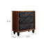 Coffre d'appoint en bois massif exquis simple.