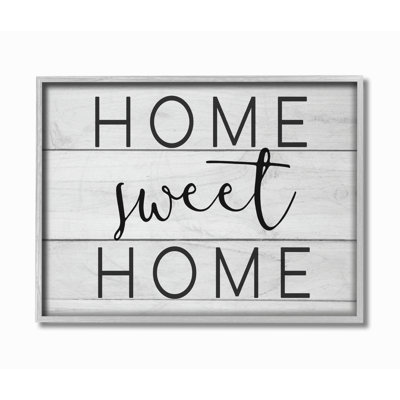 «Home Sweet Home Planks» par Daphne Polselli - impression d'art textuel