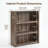 Bookcase With Adjustable Shelf In Gray-368990600