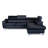 Italian Leather Sleeper Sectional with Pull Out Bed & Storage & Adjustable Headrests from Europe Pewamo-1641563558-1641563556