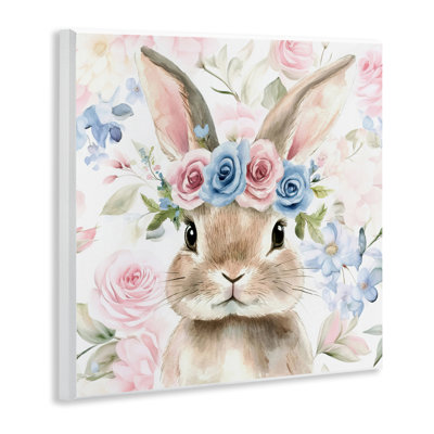 Plaque murale Flower Power Bunny, design par Tina LeCour