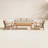 Weslyn 5-Person Solid Wood Patio Conversation Set-1841487848