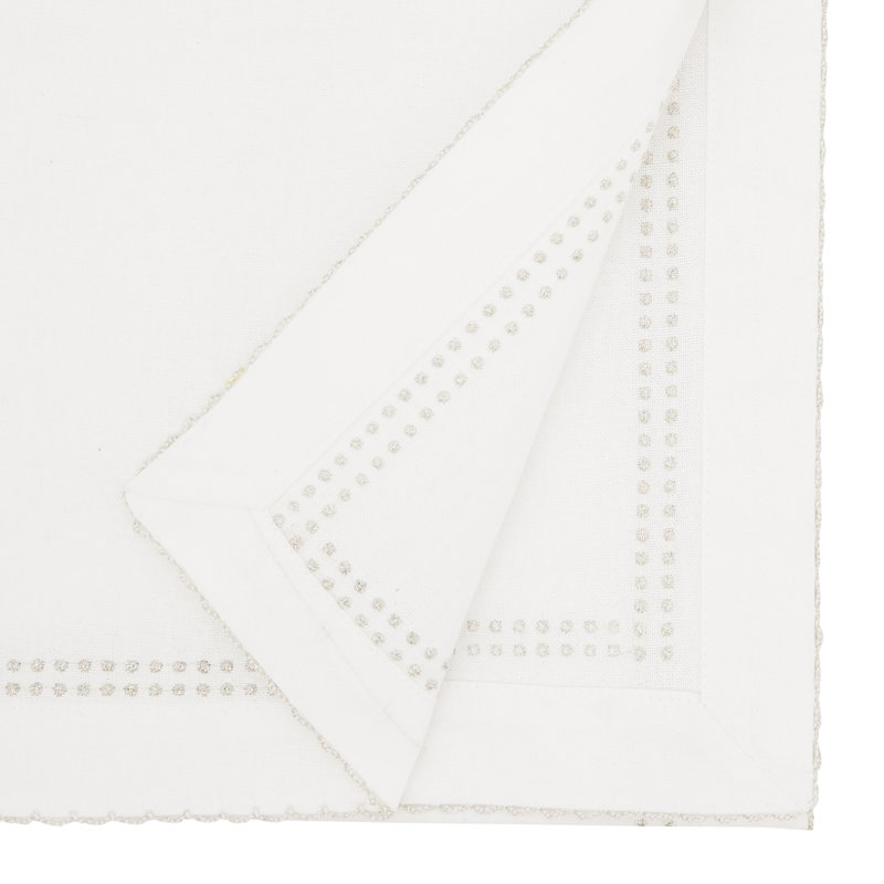 Celia Collection Dining Linens, Silver