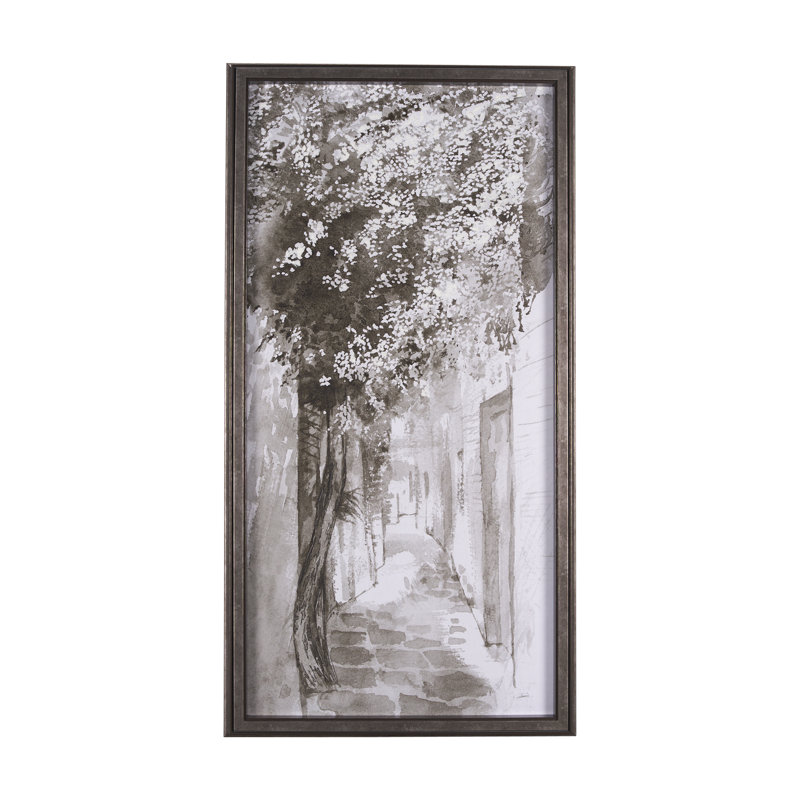Blossoming Tree II a Hand Embelished Textured Framed Art Print